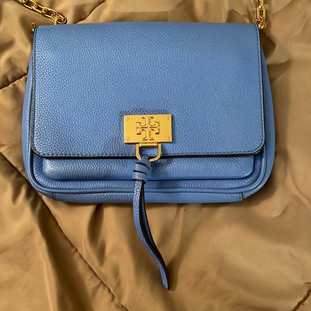 NWT Tory Burch Eve Hightide Blue Crossbody